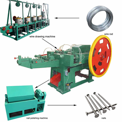 high speed automatic steel wire nails making machine